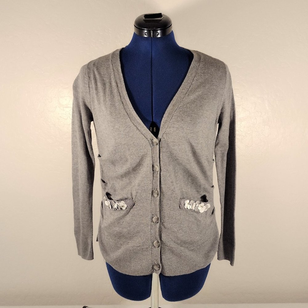SIMPLY VERA sweater by Vera Wang  long sleeve botton up sweater  female  PS